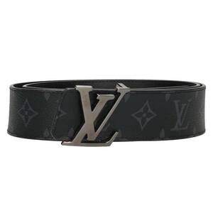 ルイヴィトン LOUISVUITTON M9043 サンチュール・LVイニシャル40MM サイズ:90/36 モノグラム・エクリプス キャンバスベルト 中古 BS99