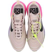 ナイキ オフホワイト NIKE OFF-WHITE AIR MAX 97 ELEMENTAL ROSE SERENA QUEEN AJ4585-600 23.5cm エアマックス97スニーカー 中古 BS55_画像6