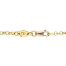 クロムハーツ Chrome Hearts 22K NECKCHAIN R18/ロールチェーン18inch サイズ:18inch ゴールドネックレス 中古 NO05_画像3