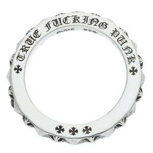 クロムハーツ Chrome Hearts TFP PNK PLS/トゥルーファッキンパンク サイズ:15号 プラスパンク/シルバーリング 中古 OM10