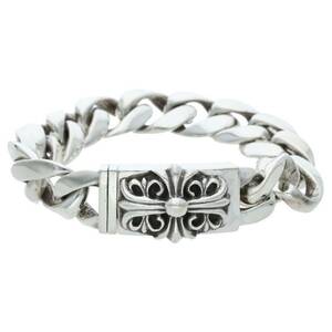 Chrome Hearts Chrome Hearts Id Box Keeper/Keyper Box Size: 13 Link Silver Bracelet Используется SS07