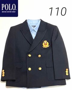 POLOポロ　テーラードジャケット　フォーマル　110　金ボタン　男の子　 入学式 フォーマルスーツ