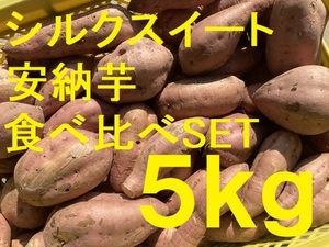 【送料無料】【5キロ】【食べ比べ】【シルクスイート】 【安納芋】21
