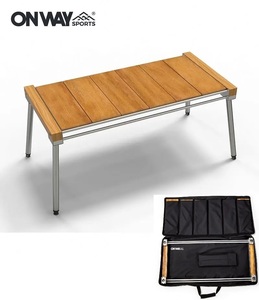 ONWAY SPORTS IGT walnut wood table igt low table flat bar na- table 6 panel table storage case attaching OW-8440 5