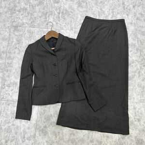 P @ 美品 / 日本製 '豪華 2点セット'『RL Ralph Lauren ラルフローレン』高品質 WOOL スカート スーツ 上下 セットアップ size7 婦人服 