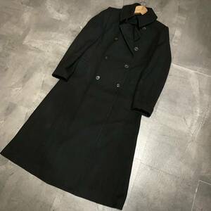 D ▼ 洗練されたデザイン!! '日本製' RL Ralph Lauren ラルフローレン ダブルブレスト ウール ロング コート size:9 レディース アウター