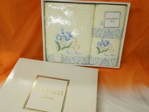 g_t M233 ニナリッチ NINA RICCI Maison バスタオル1☆フェイスタオル2 箱入り 【未使用長期保管品】