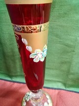 g_t Ｎ508 ベネチアングラス ムラーノ 飾花瓶・花瓶 中古 とても素敵な花瓶ですが、色ムラが御座います。_画像3