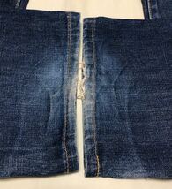 9458《LVC LEVI'S リーバイス》激シブ色落ち 日本製 502XX 60'S 復刻 ビッグE TALONジップ インディゴデニム ジーンズ W32L36_画像7