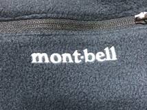 9295《mont-bell モンベル》ロゴ刺繍 クリマプラス100 フリース ライトスウェット パンツ ブラック L_画像6