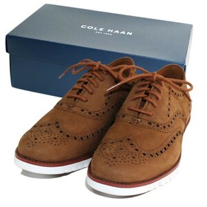 【新品 送料無料】国内正規 Cole Haan ZERO GRAND WING OX コールハーン ゼログランド ウィング オックスフォード シューズ 7M定価51,700円