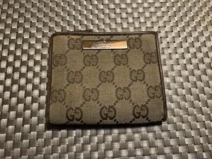 【中古】GUCCI グッチ 二つ折り財布 