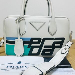  超美品 PRADA プラダ 2WAY ショルダーバッグ　ミニボストンバッグ　