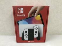 Nintendo Switch(有機ELモデル) Joy-Con(L)/(R) ホワイト ※外箱ダメージあり 未使用品 syghsw063770_画像1