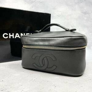 CHANEL シャネル キャビアスキン バニティポーチ