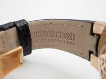  roberto cavalli by FRANCK MULLER ロベルトカヴァリ フランクミュラー 1L003 ゴールドモデル クオーツ メンズ腕時計/E247326_画像7
