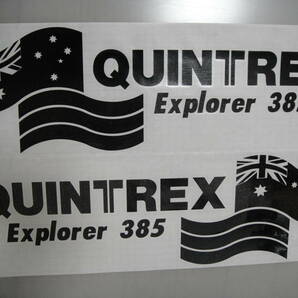 送料込 QUINTREX クイントレックス 左右セット 506ｍｍ ステッカー デカール 耐候６年 40色 Explorer エクスプローラーの画像3