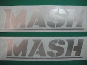 MASH ステッカー 横160ｍｍ　２枚セット（２枚同色）　ハイグレード耐候６年 40色