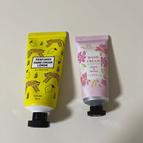 さくら&ミモザの香りとレモンの香りのハンドクリーム 新品未使用