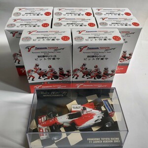 MINICHAMPS 1 /43「Panasonic TOYOTA RACING F1 2003 限定品」と「PanasonicTOYOTARacing TF104ピット作業中 8箱コンプリート」未使用 574