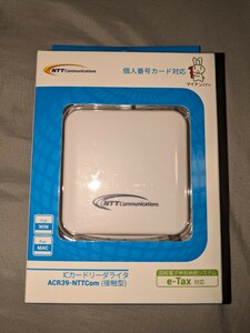 送料無料 ACR39-NTTCom ICカードリーダライタ 確定申告 e-Tax マイナンバカード住民基本台帳カード対応ICカードリーダー NTT 接触型 B-CAS