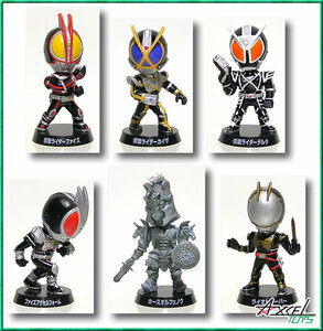 【11月セール】仮面ライダーファイズトイフル首ふりマスコットノーマル全6種