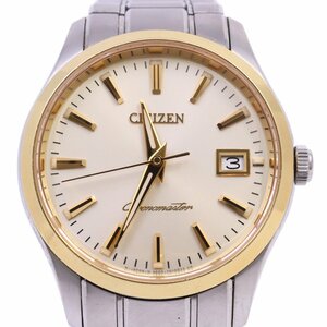 ザ・シチズン THE CITIZEN クロノマスター クォーツ メンズ 腕時計 18K/チタン ゴールド文字盤 A660-T006906【いおき質店】