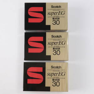 ◆◇Scotch 3M スコッチ VHS ビデオテープ superEG 30 3本 未開封 ST-30 SUE◇◆