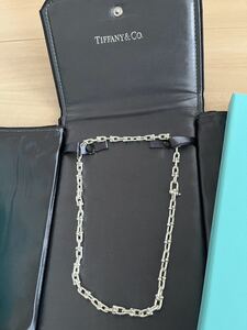 TIFFANY&Co.ハードウェアスモールリンクネックレススターリングシルバー