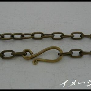 真鍮製BrassエンドパーツSカン S字フック連結金具/ネックレスチェーンの留め金に◎の画像2