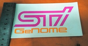 STI Genome ステッカー 1枚：スバル STIゲノム JDM：ラスト１枚です！