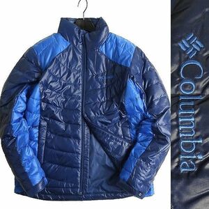 □Columbia コロンビア 新品 定2.6万 カラー切替 スタンドカラー ダウンジャケット アウトドアウェア YMG004 464 115/XXXL▲024▼bus242co