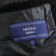 NICOLE selection ニコル 新品 洗練都会派 ソフトモールスキン 無地 2B テーラード ジャケット 9466-3500 49 46 ▲020▼bus9215a_画像6