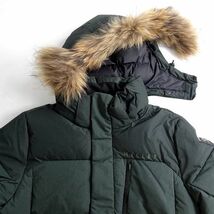 MILLET ミレー 高耐久ナイロン混 PRIME GOOSE DOWN ラクーンファー付フーデッド ダウンコート ダウンパーカ 44545 D/K 95/M▲084▼bus1354b_画像4