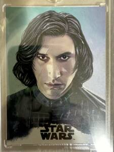 激レア！ topps starwars kylo ren adam driver sketch card kevin graham カイロ レン スケッチカード