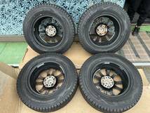 TRG 15インチ 6J +43 PCD100 5穴/ダンロップウインターマックスSJ8 205/70R15 2022年製 4本セット #295-4_画像2