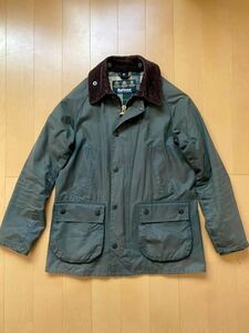 1円スタートBarbour バブァー BEDALEビデイル SL スリムフィット OLIVE オリーブ サイズ36 別注 BEAMS SHIPS バブアー