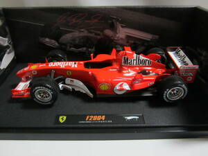 即決 マテル ホットウィール エリート 1/18 フェラーリ F2004 2004年ベルギーGP優勝 №1 ミハエル・シューマッハー車 マルボロ仕様