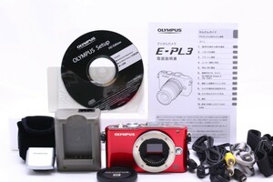 【ショット数2898回・極上】OLYMPUS オリンパス PEN Lite E-PL3 ボディ #11231