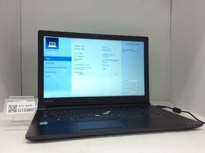 ジャンク/ TOSHIBA dynabook B65/M PB65MYB41FAAD11 Intel Core i3-8130U メモリ8.19GB HDD500.1GB 【G15960】