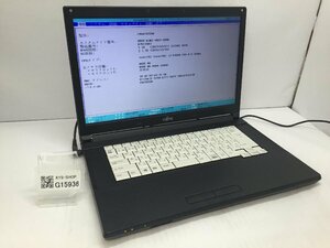 ジャンク/ FUJITSU FMVA1602HP LIFEBOOK A576/P Intel Core i3-6100U メモリ4.1GB HDD500.1GB 【G15936】