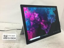 ジャンク/1円/Microsoft Surface Pro6 Model 1796/Core i5 8350U 1.70GHz/256GB/8GB/12.3インチ/Windows10 Pro/高速SSD/第8世代/AC欠品_画像1