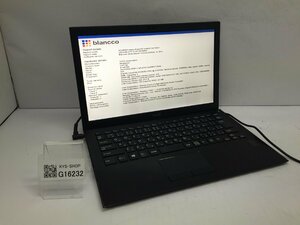 ジャンク/ VAIO VJP132 Intel Core i3-5005U メモリ4.1GB SSD128.03GB 【G16232】