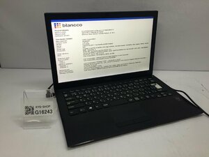 ジャンク/ VAIO VJP132 Intel Core i3-5005U メモリ4.1GB SSD128.03GB 【G16243】