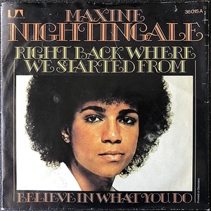 【Disco & Soul 7inch】Maxine Nightingale / Right Back Where We Started From