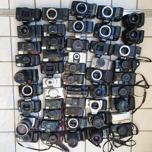 ジャンクカメラまとめ売り　大量セット　１円スタート　一眼レフ　コンパクトカメラ フィルムカメラ Canon Nikon PENTAX ミノルタ　光学