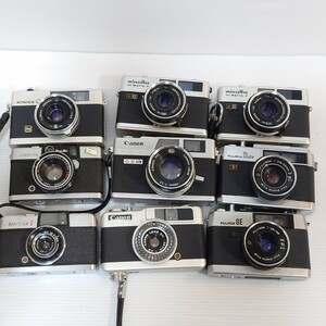 １円〜　ジャンクカメラまとめ売り　ハーフカメラ　レンジファインダー OLYMPUS MINOLTA KONICA Canon　G-Ⅲ PEN　大量セット　光学
