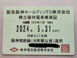 阪急阪神ホールディングス株式会社　株主優待乗車証　(阪神電鉄)