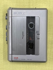 返品可　SONY カセットテープレコーダー TCM-450　　メンテナンス済み（整備品）