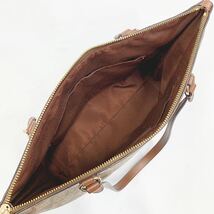 美品 COACH コーチトートバッグ シグネチャー PVCレザー F29207 ブラウン系 レディース メンズ R店1030☆_画像9